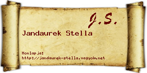 Jandaurek Stella névjegykártya